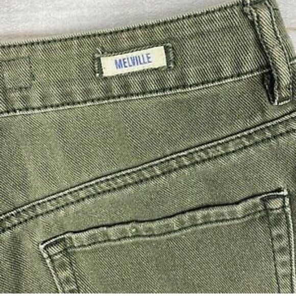 ‎Brandy Melville olive green cut-off Jean shorts size 27 - Picture 4 of 7